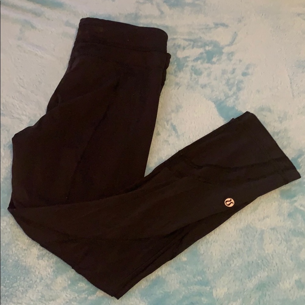 Black Crop LuLu lemon leggings